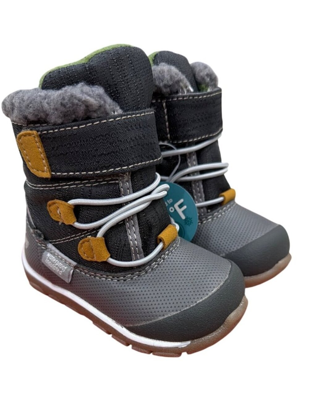 See Kai Run Gilman Waterproof Insulated Toddler Boots Gray Size 4